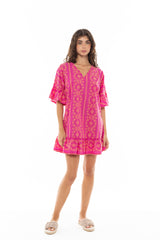 Pink Label - Beachwear Embroidery Orange