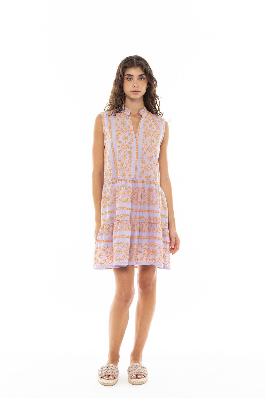 Pink Label - Beachwear Embroidery Orange