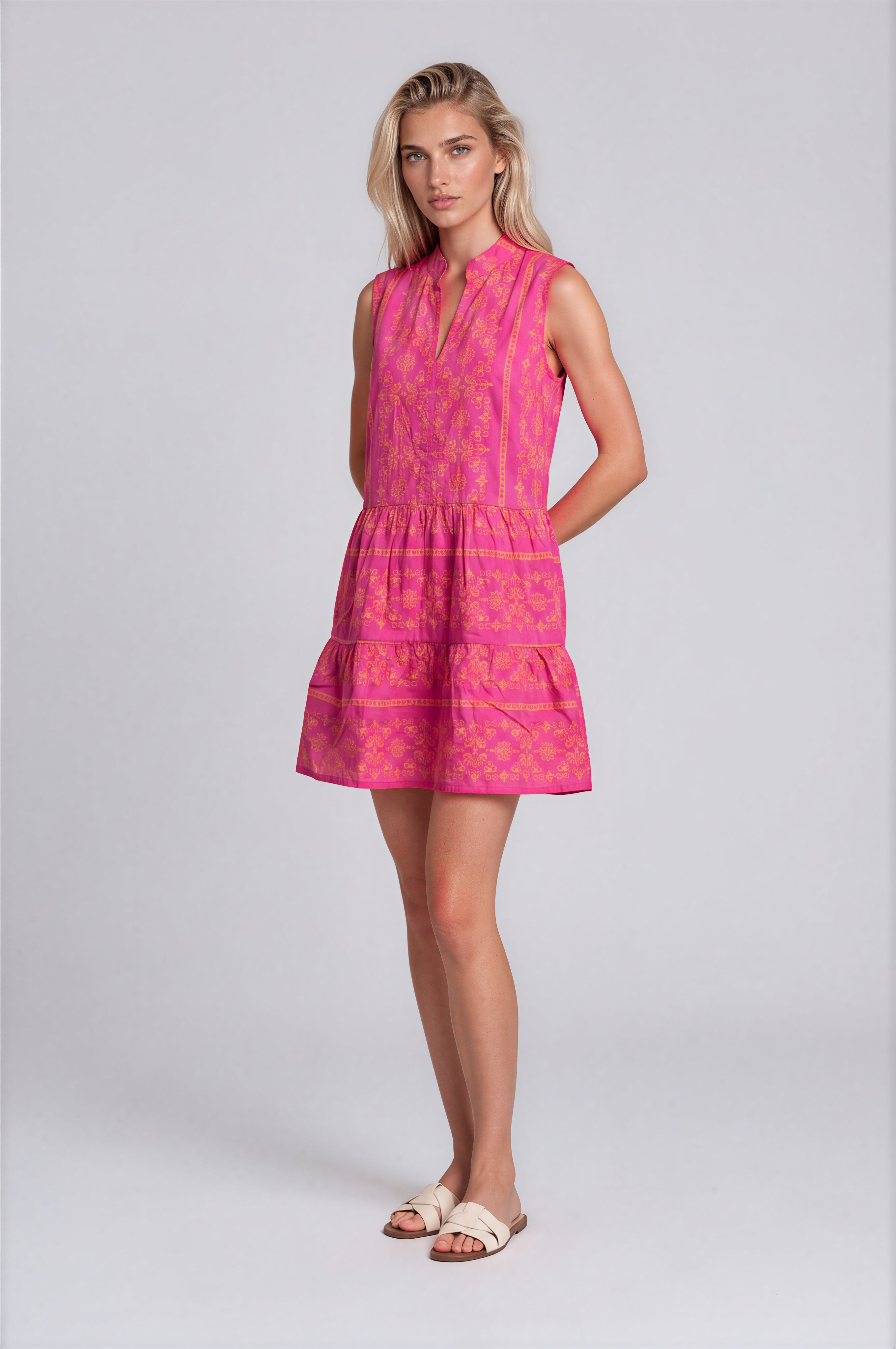 Pink Label - Beachwear Embroidery Orange