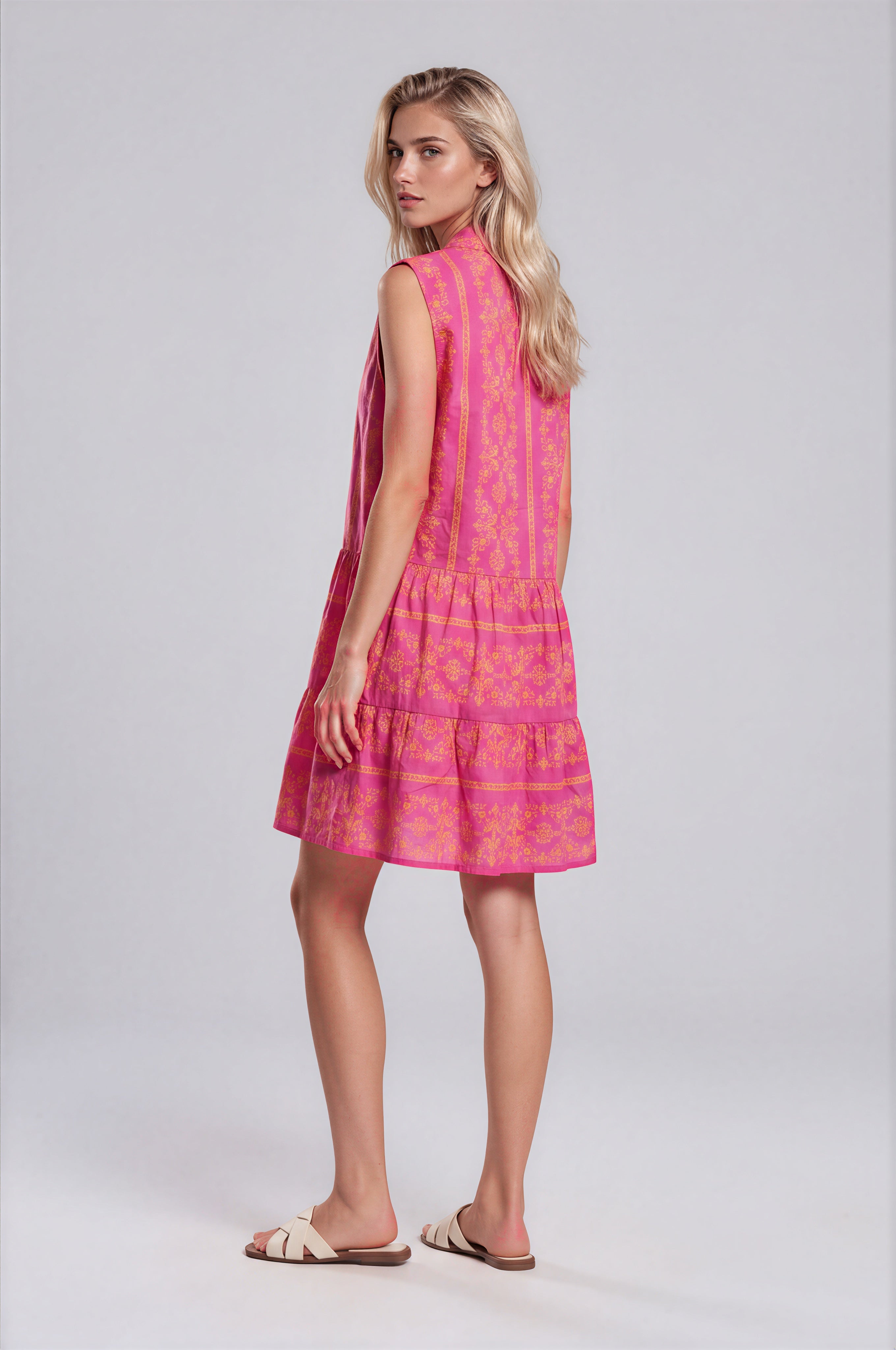 Pink Label - Beachwear Embroidery Orange