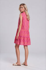 Pink Label - Beachwear Embroidery Orange