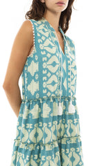 Pink Label - Beachwear Embroidery Aqua