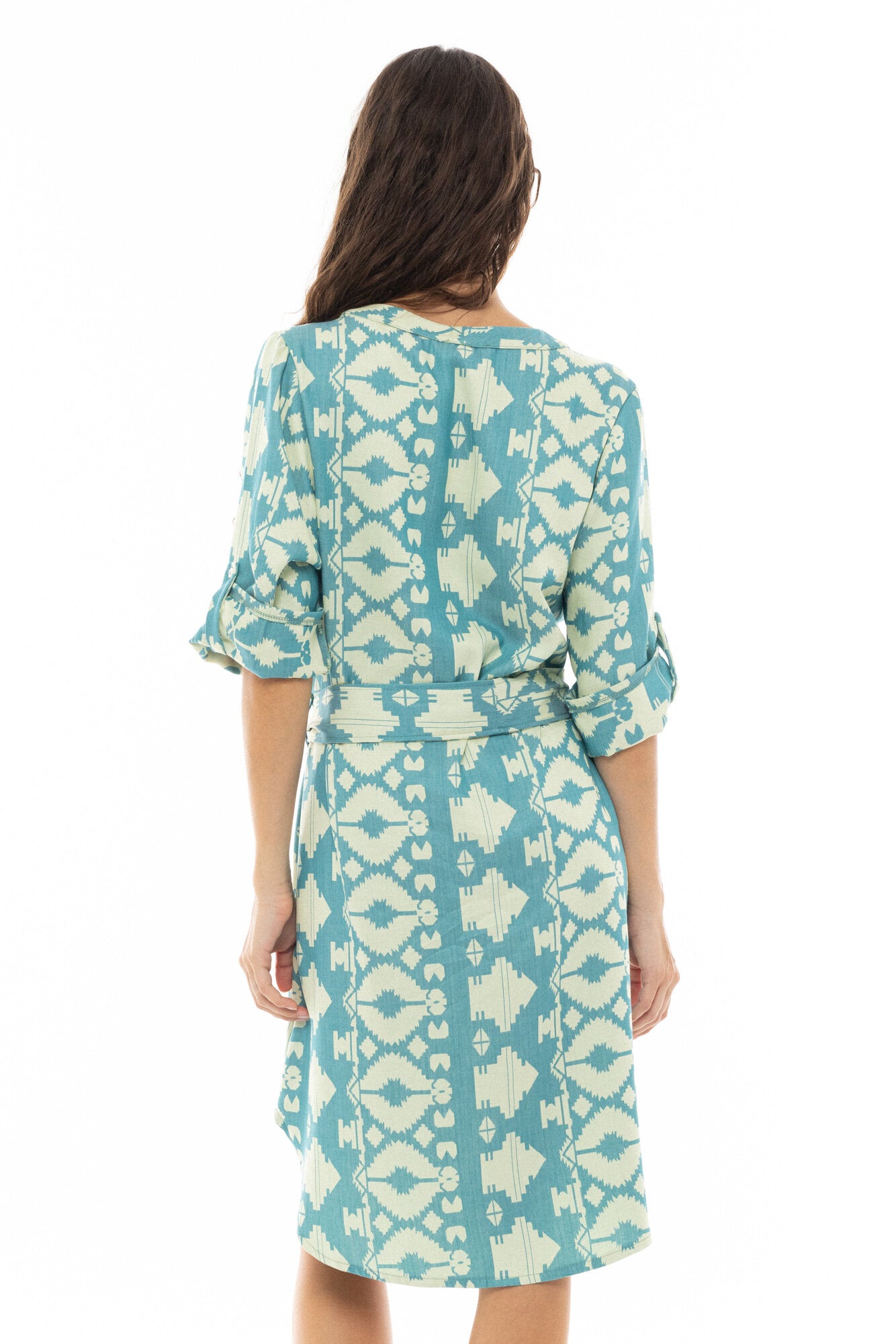 Pink Label - Beachwear Embroidery Aqua