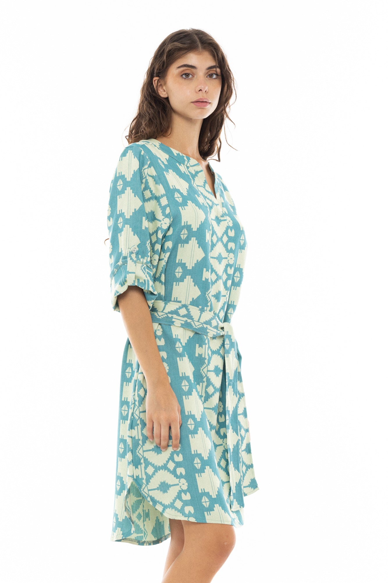 Pink Label - Beachwear Embroidery Aqua