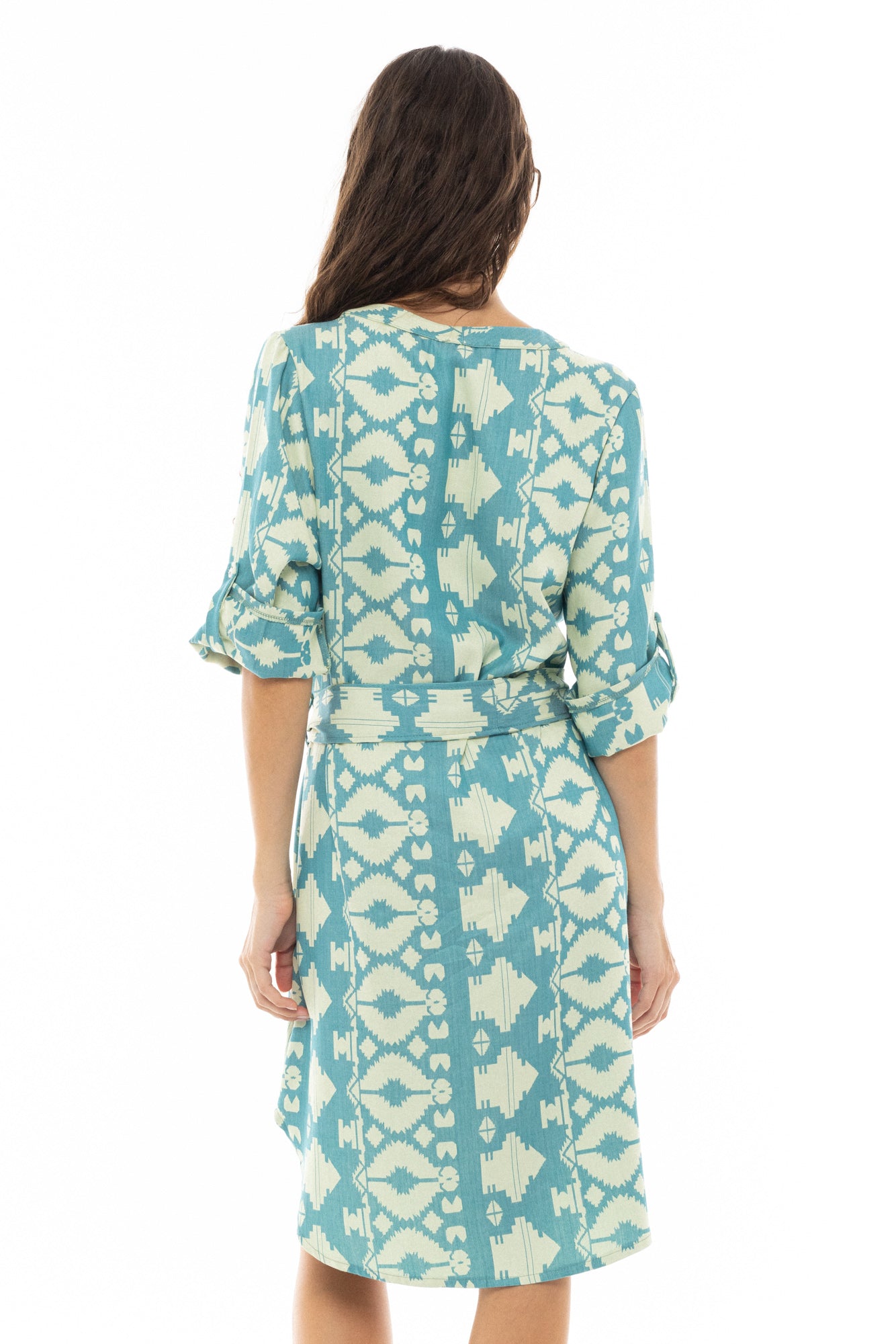 Pink Label - Beachwear Embroidery Aqua
