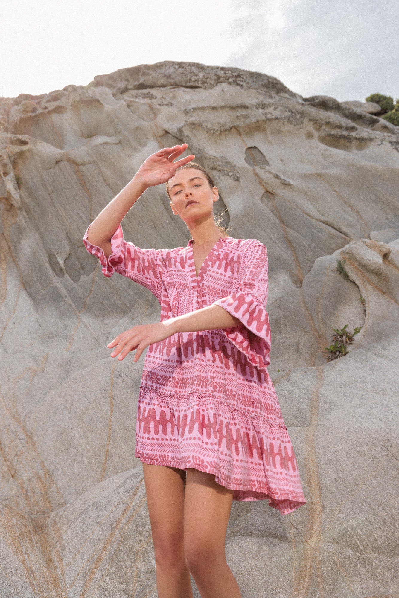 Pink Label - Beachwear Embroidery Dot