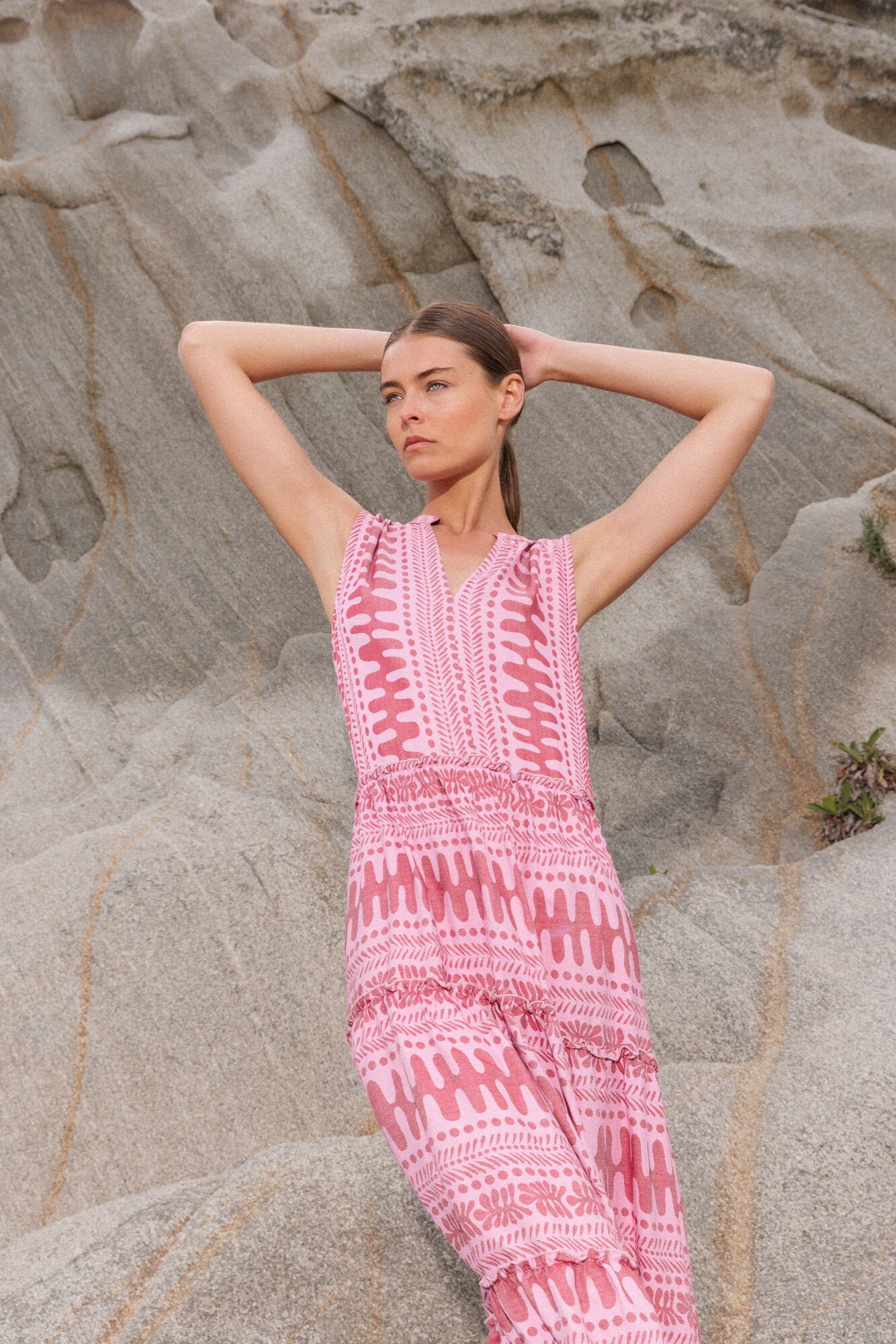 Pink Label - Beachwear Embroidery Dot