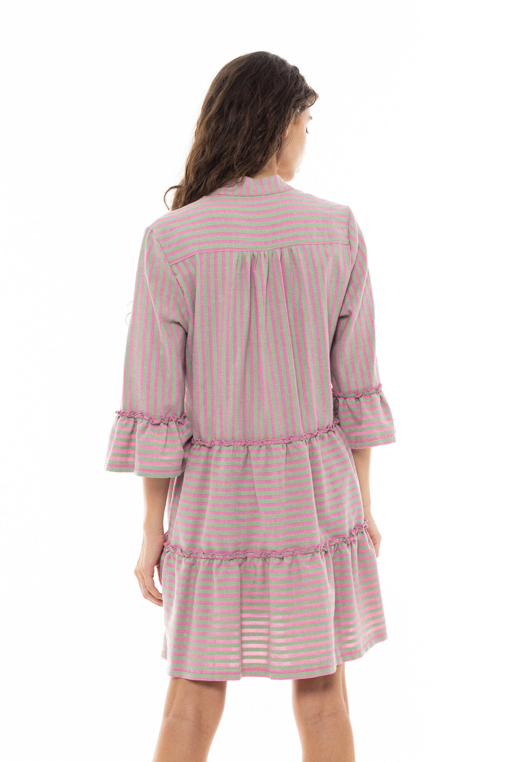 Pink Label - Beachwear Stripe Pink Green