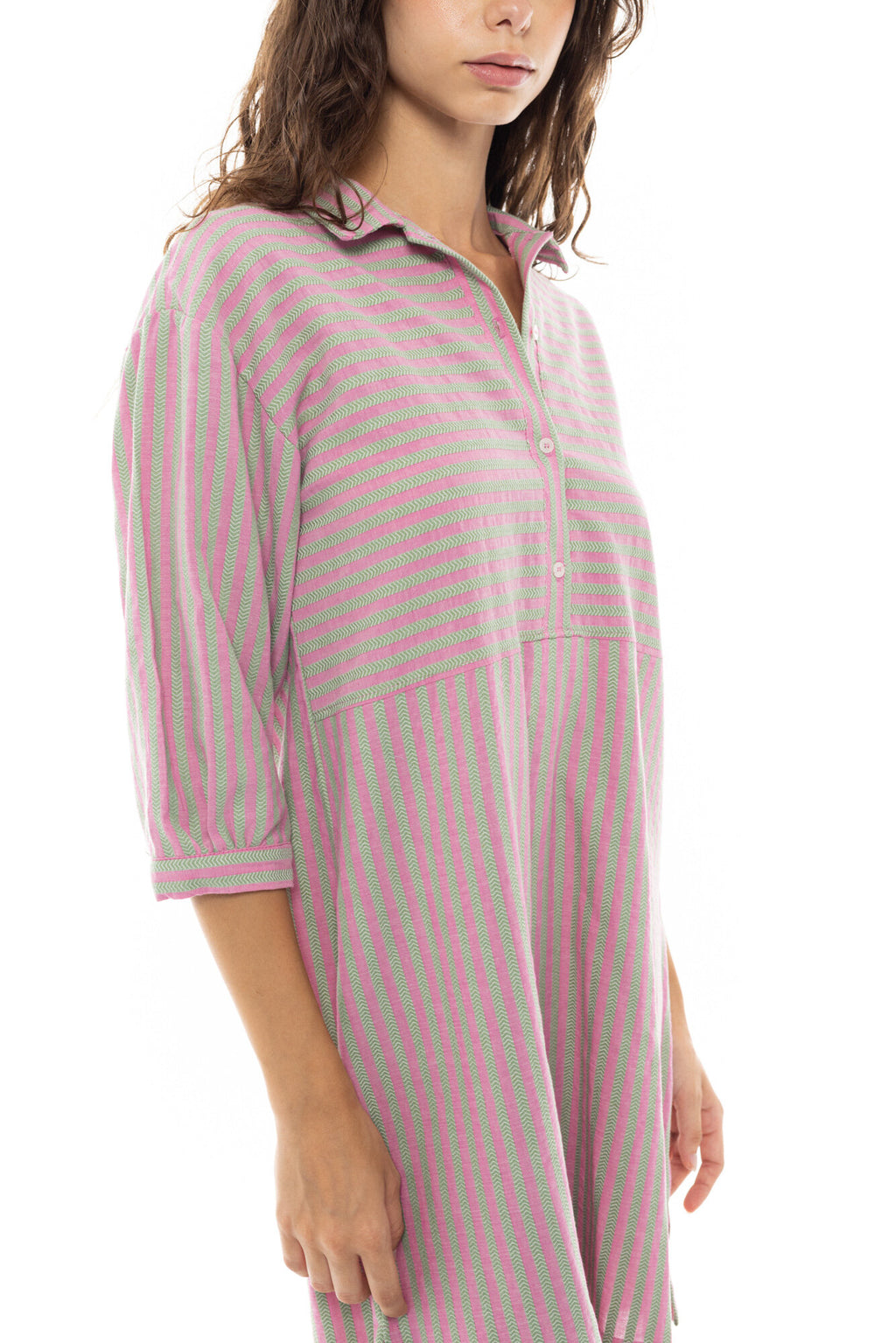 Pink Label - Beachwear Stripe Pink Green