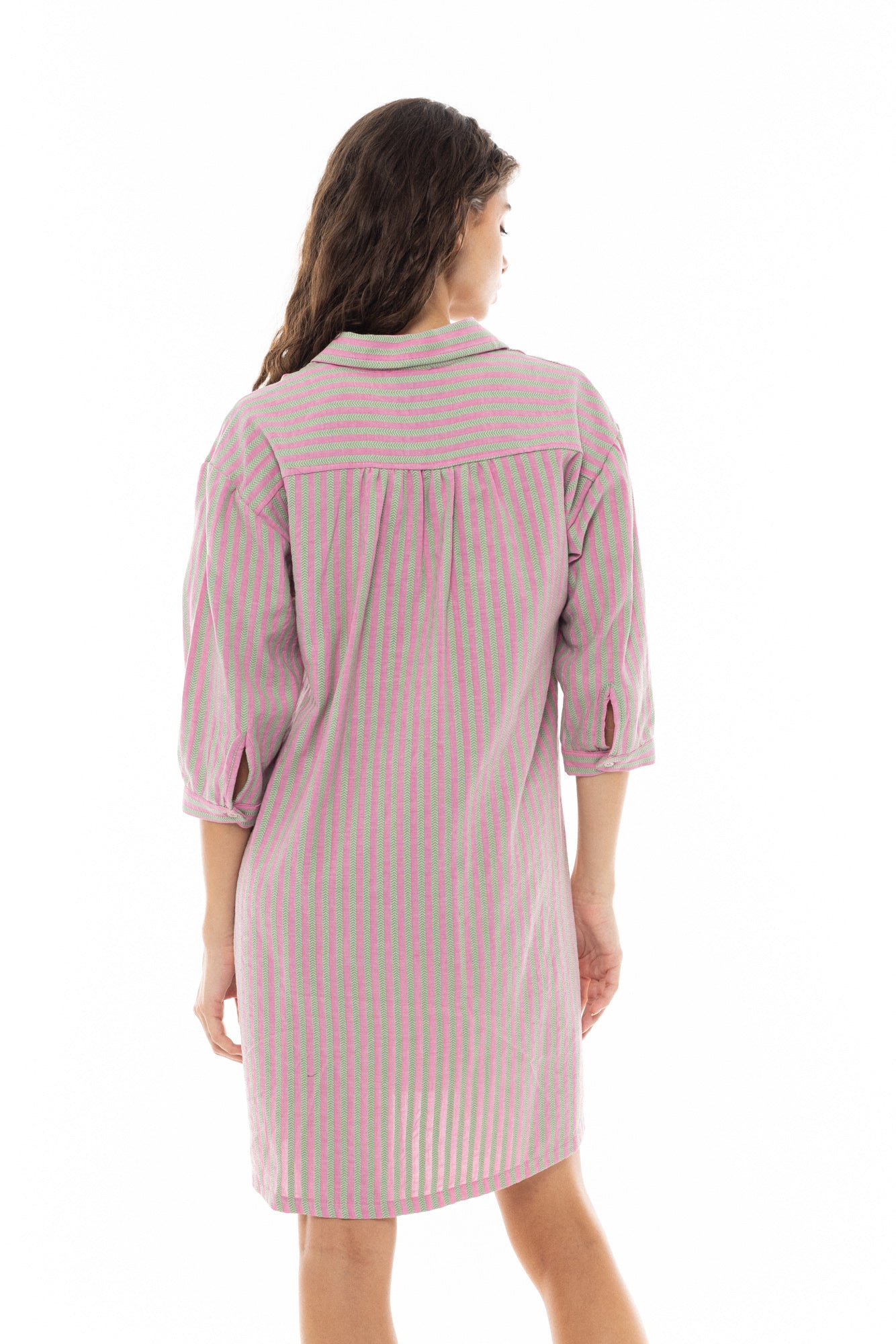 Pink Label - Beachwear Stripe Pink Green