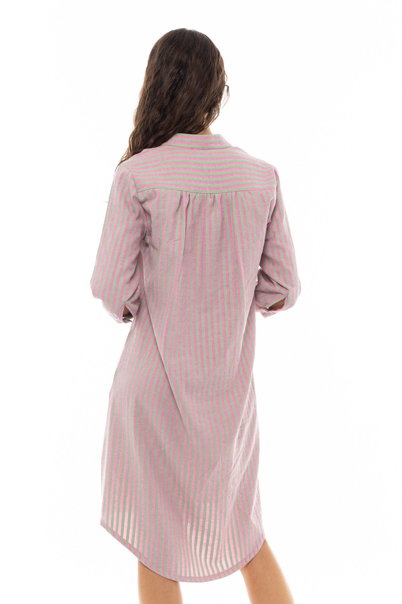 Pink Label - Beachwear Stripe Pink Green