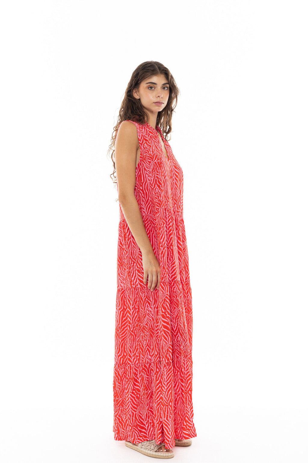 Pink Label - Beachwear Red Leo