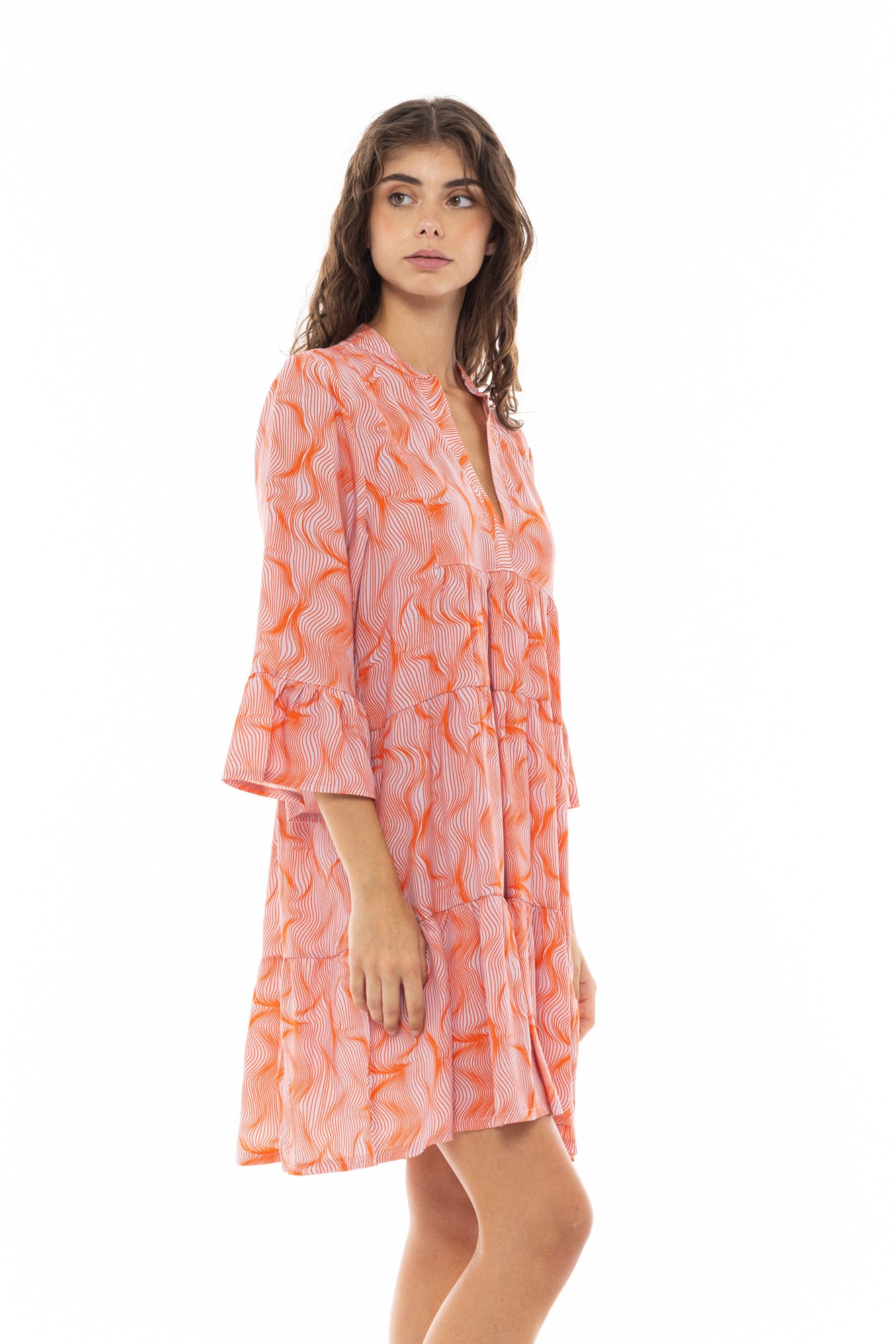 Pink Label - Beachwear Orange Waves