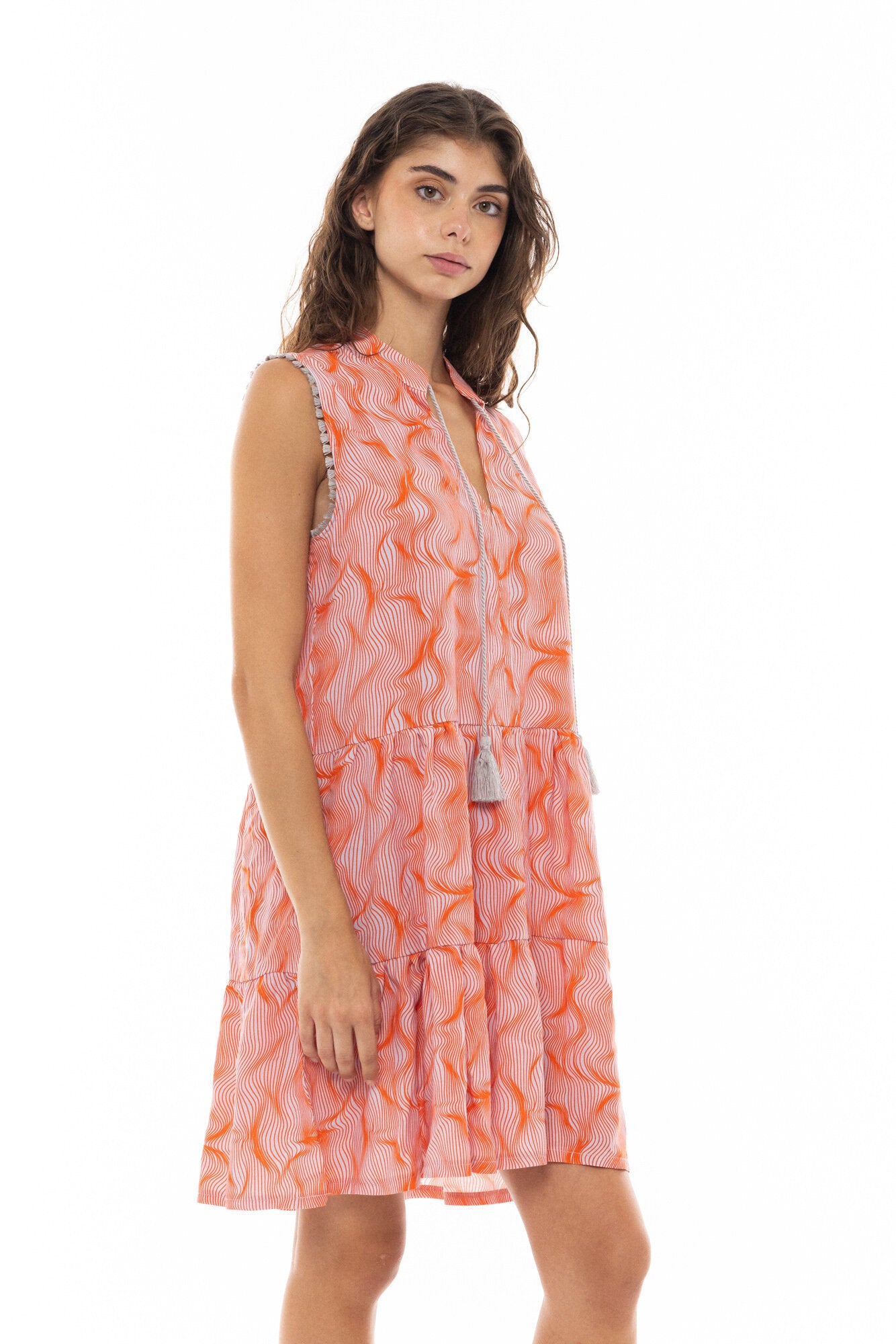 Pink Label - Beachwear Orange Waves