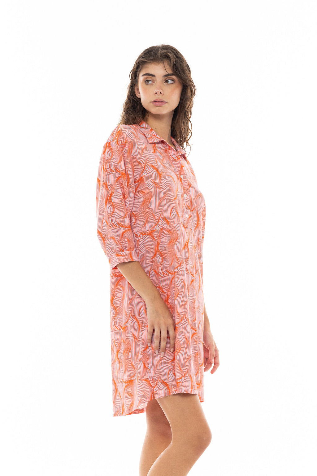 Pink Label - Beachwear Orange Waves