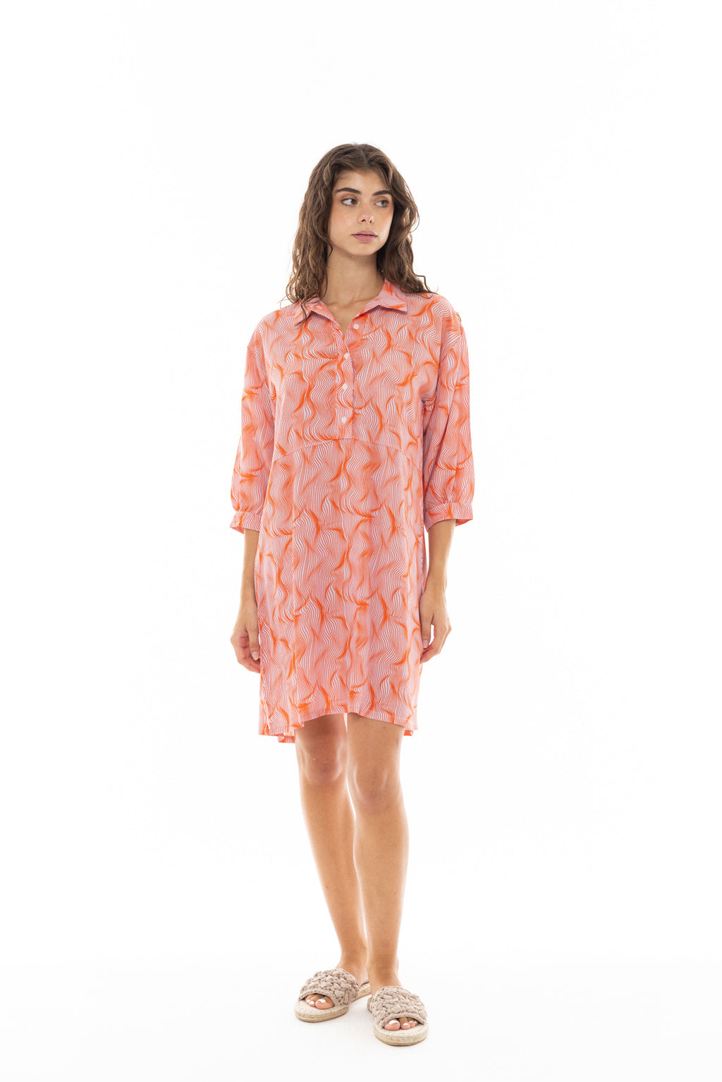 Pink Label - Beachwear Orange Waves