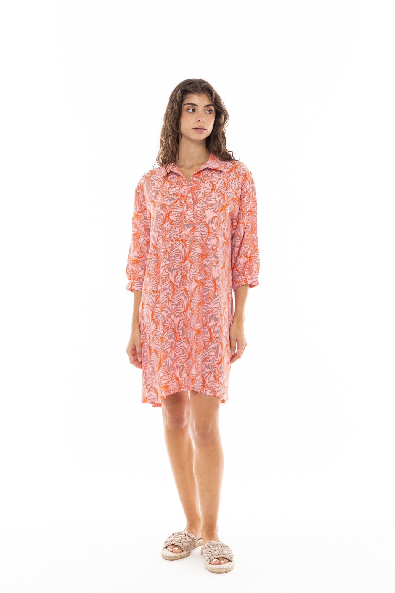 Pink Label - Beachwear Orange Waves