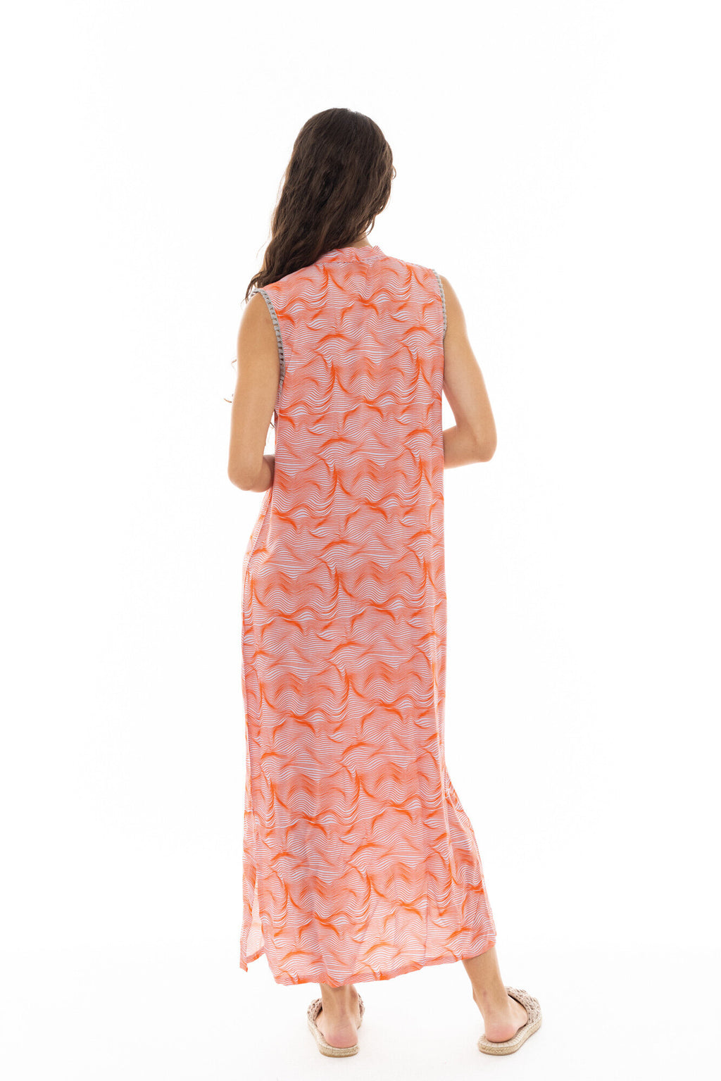 Pink Label - Beachwear Orange Waves