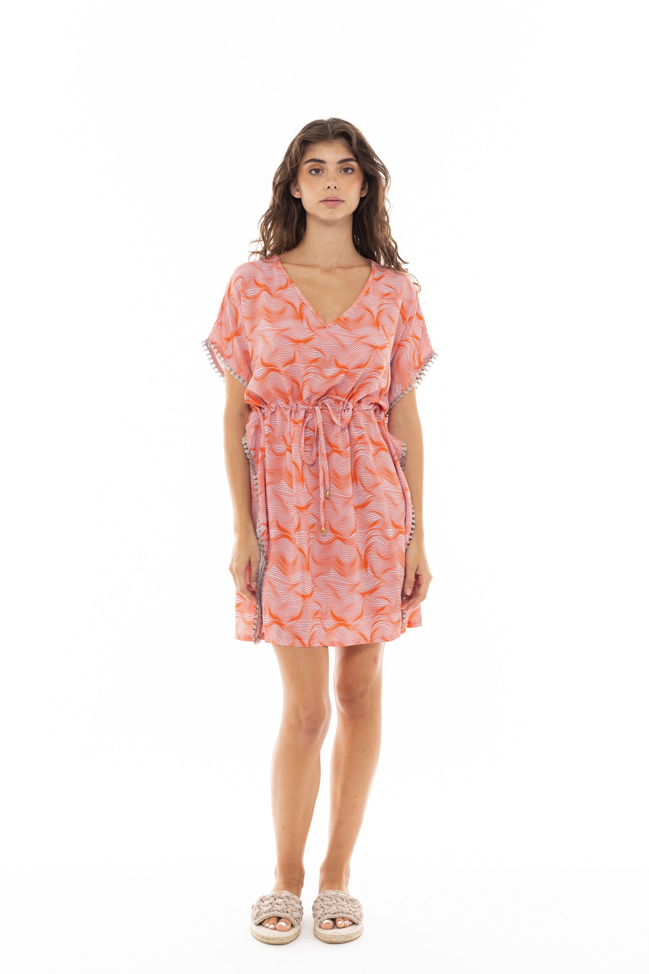 Pink Label - Beachwear Orange Waves