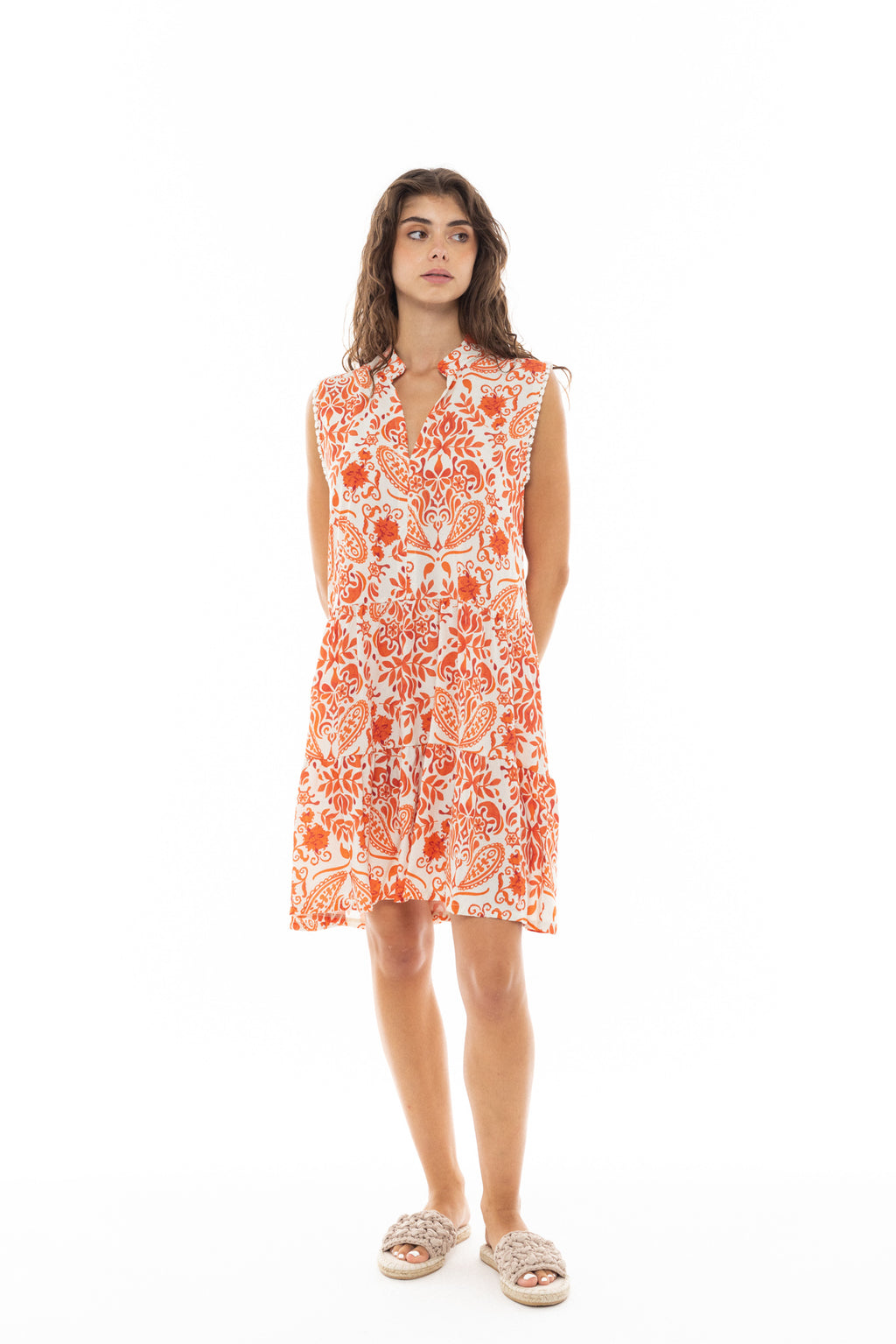 Pink Label - Beachwear Orange Flower