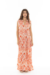 Pink Label - Beachwear Orange Flower