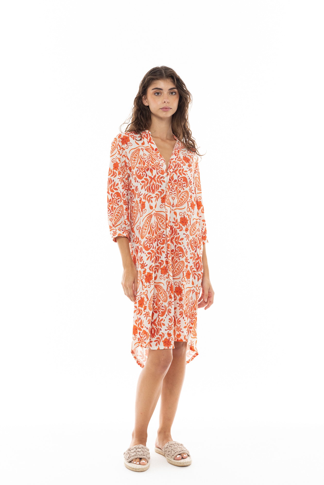 Pink Label - Beachwear Orange Flower