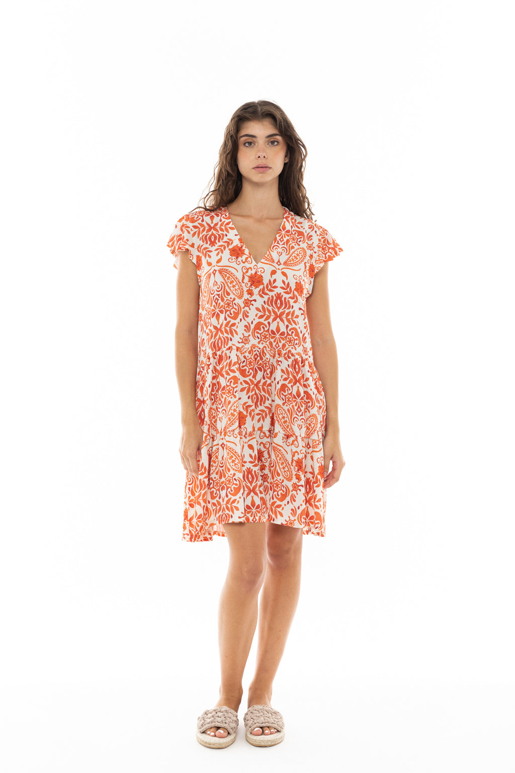 Pink Label - Beachwear Orange Flower