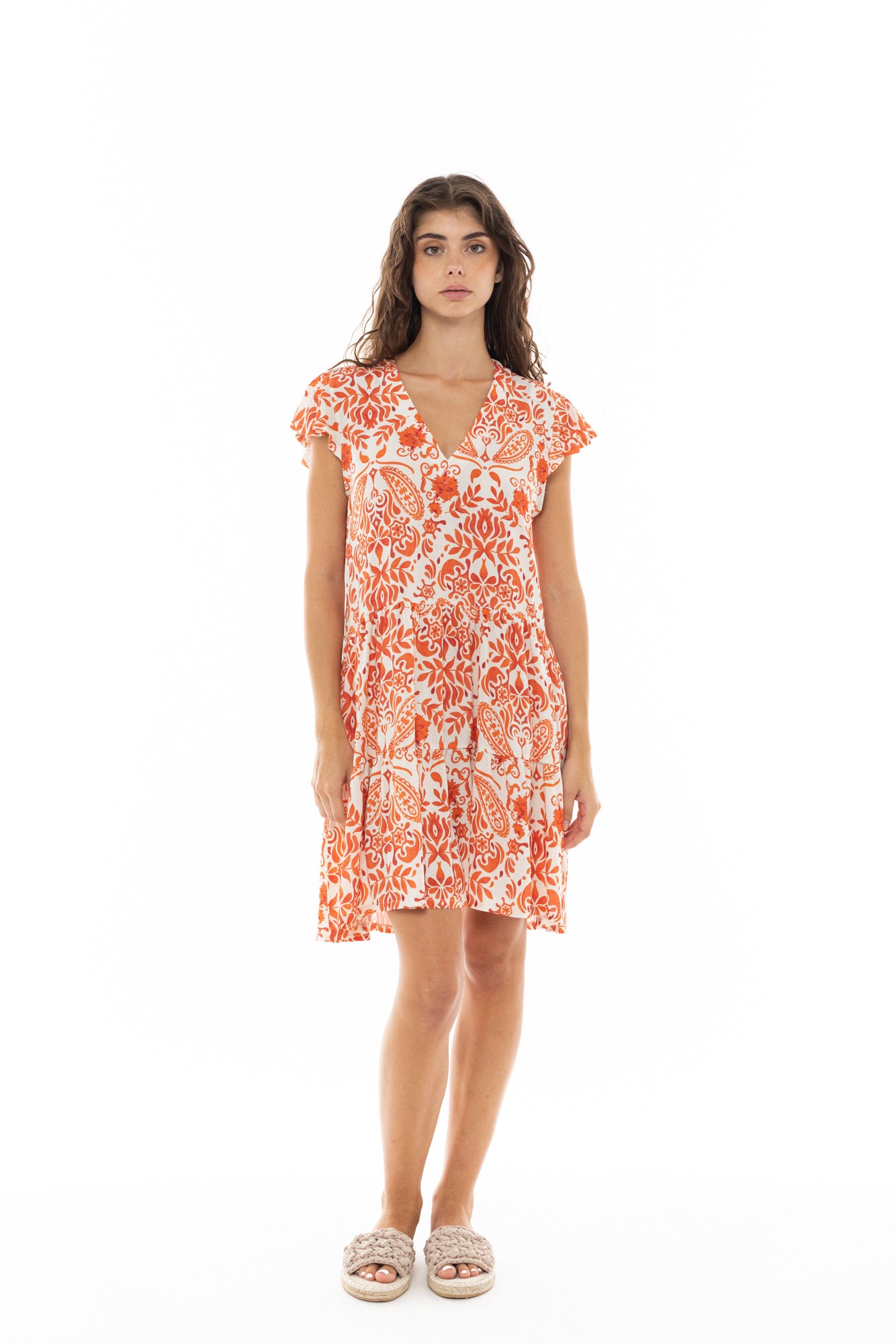 Pink Label - Beachwear Orange Flower