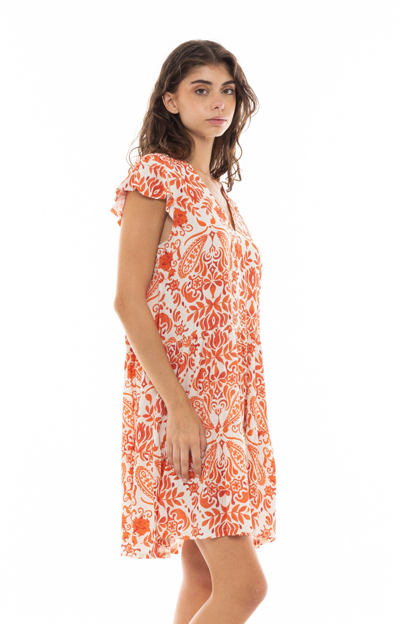 Pink Label - Beachwear Orange Flower