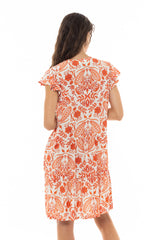 Pink Label - Beachwear Orange Flower