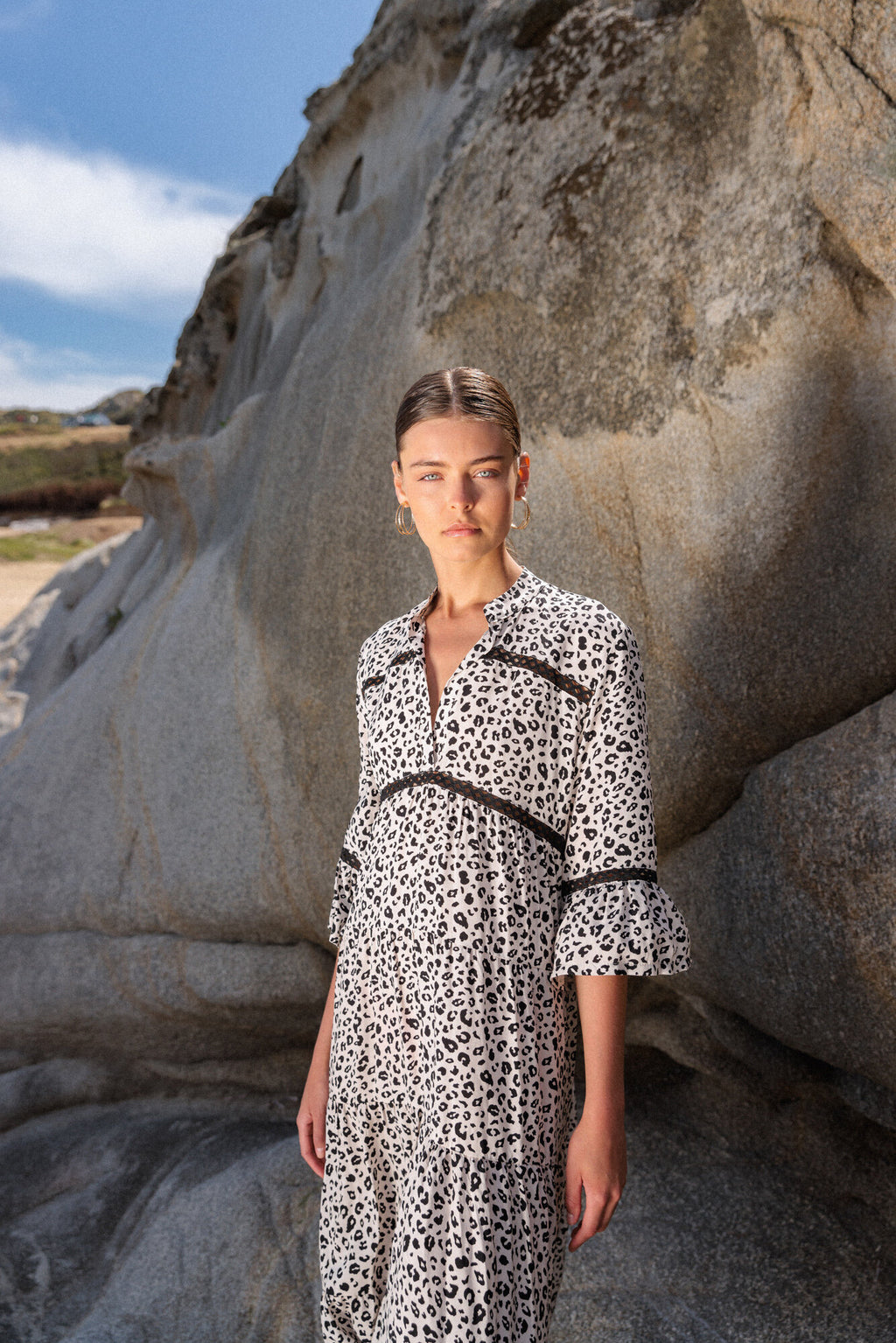 Pink Label - Beachwear Offwhite Leo