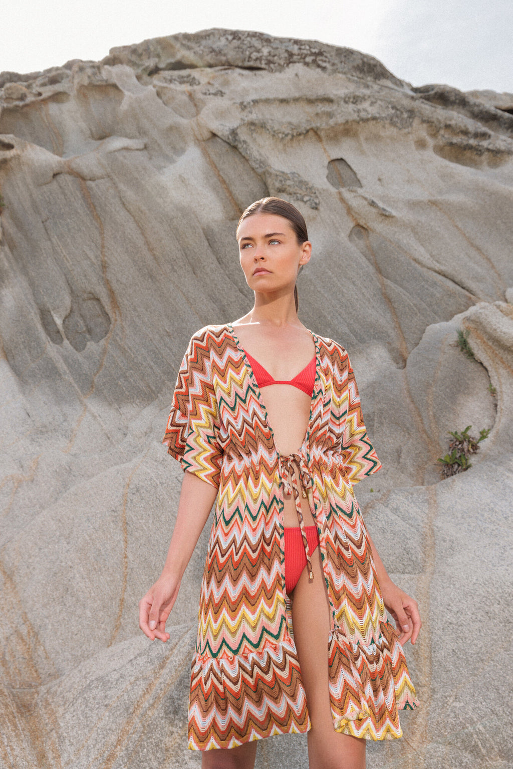 Pink Label - Beachwear Embrodery Rainbow