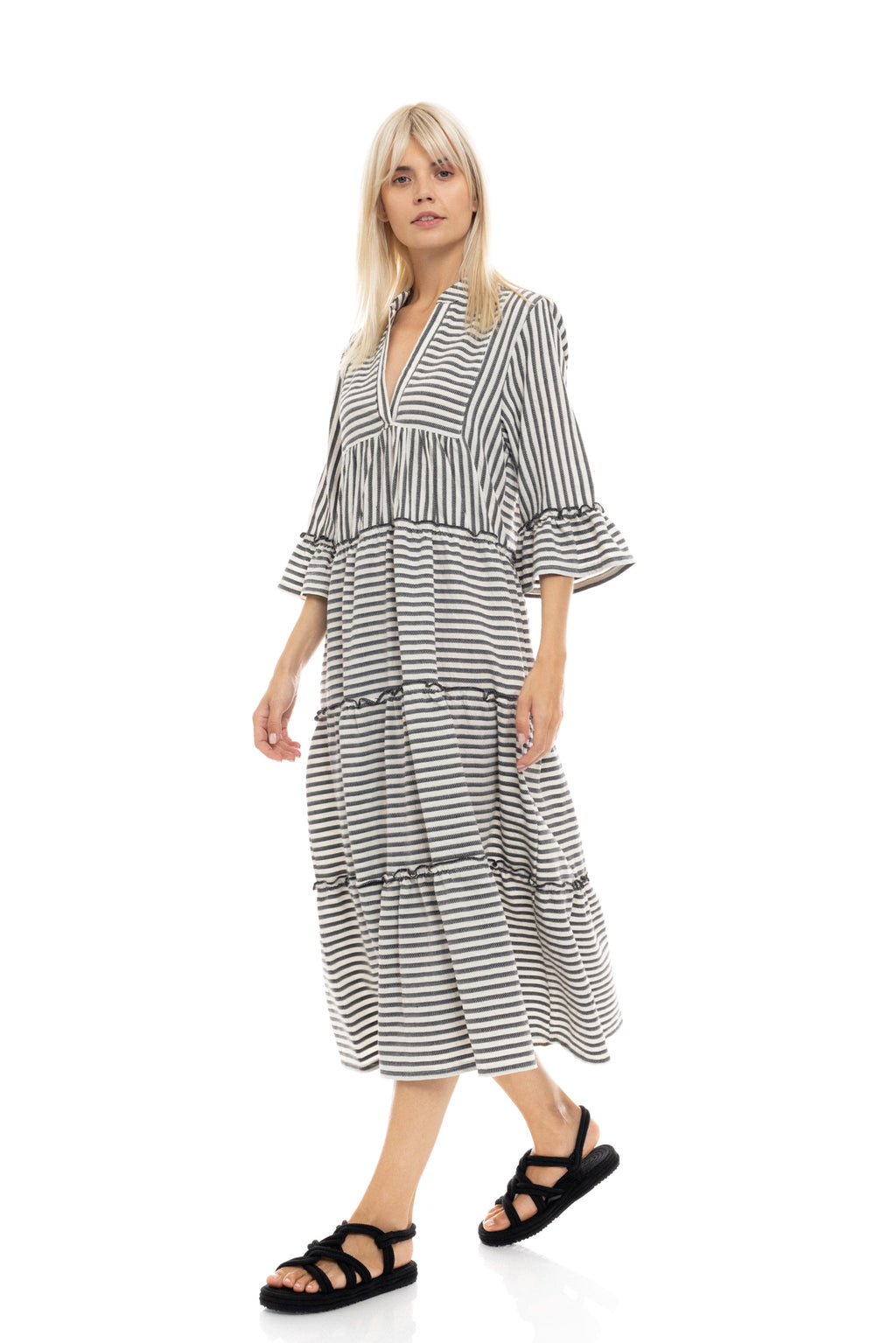 Pink Label - Beachwear Long Stripe Sand