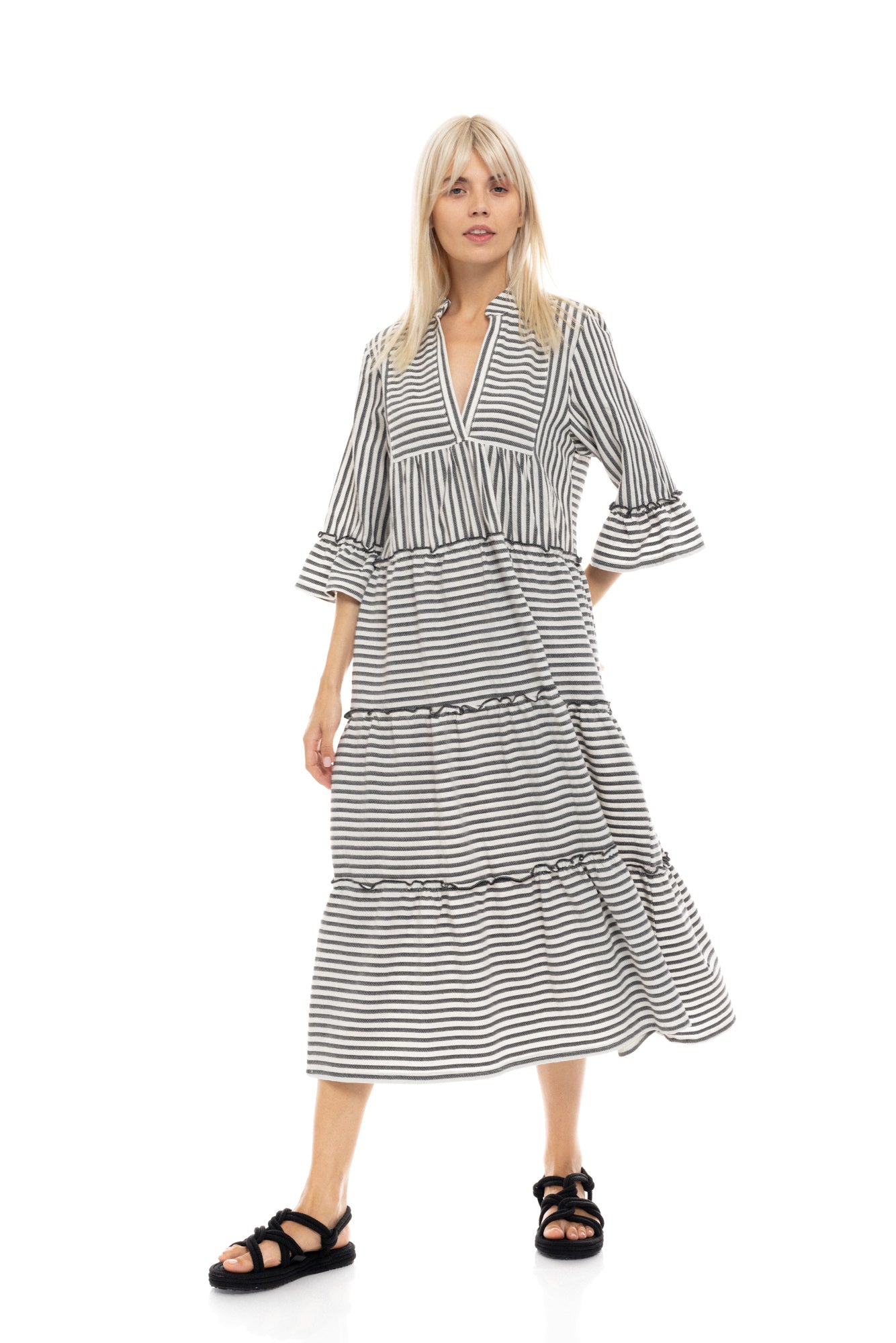 Pink Label - Beachwear Long Stripe Sand