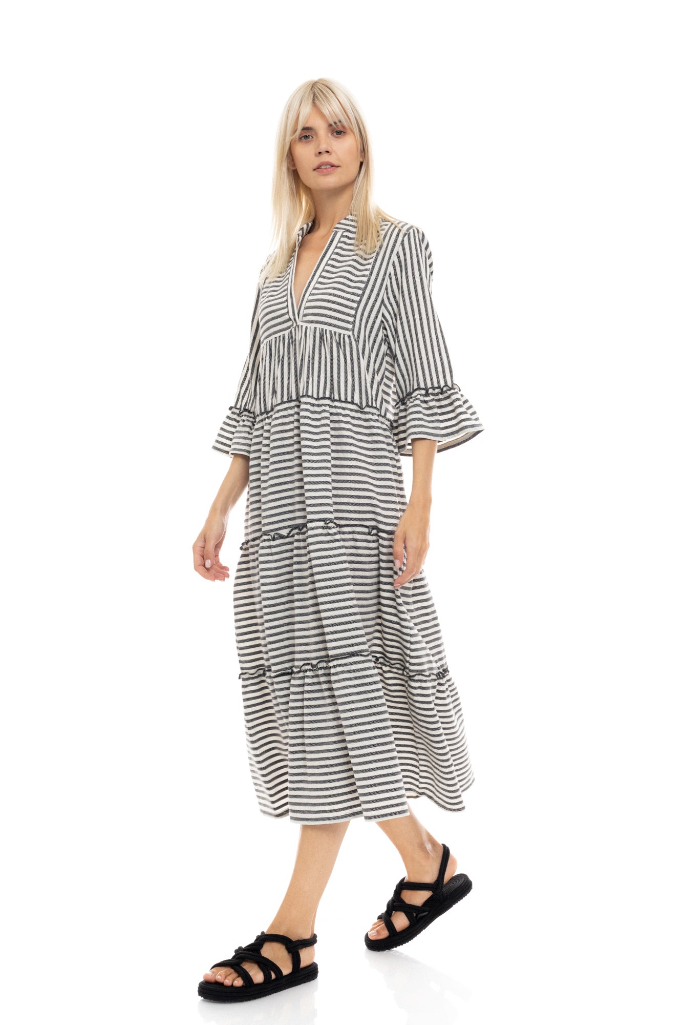 Pink Label - Beachwear Long Stripe Sand