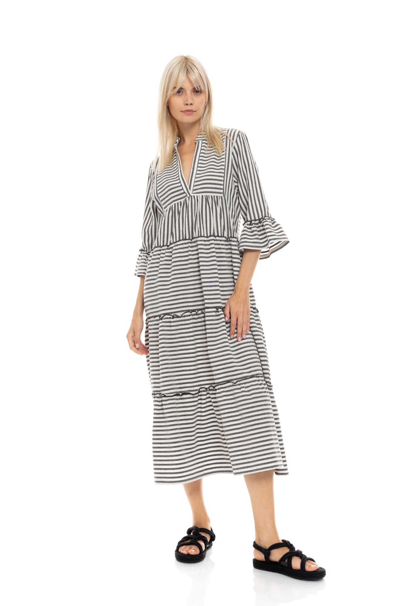 Pink Label - Beachwear Long Stripe Sand
