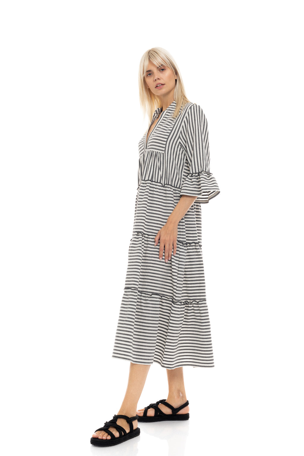Pink Label - Beachwear Long Stripe Sand