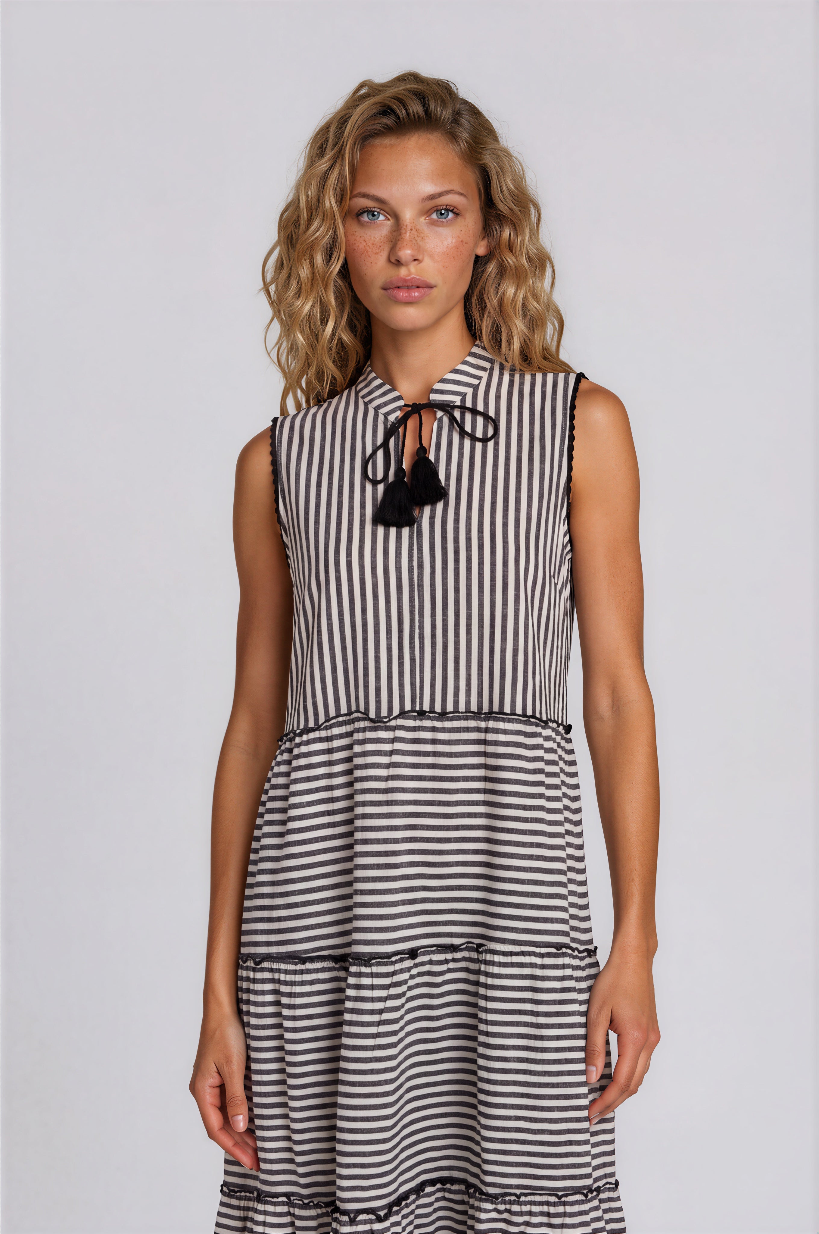 Pink Label - Beachwear Long Stripe Sand