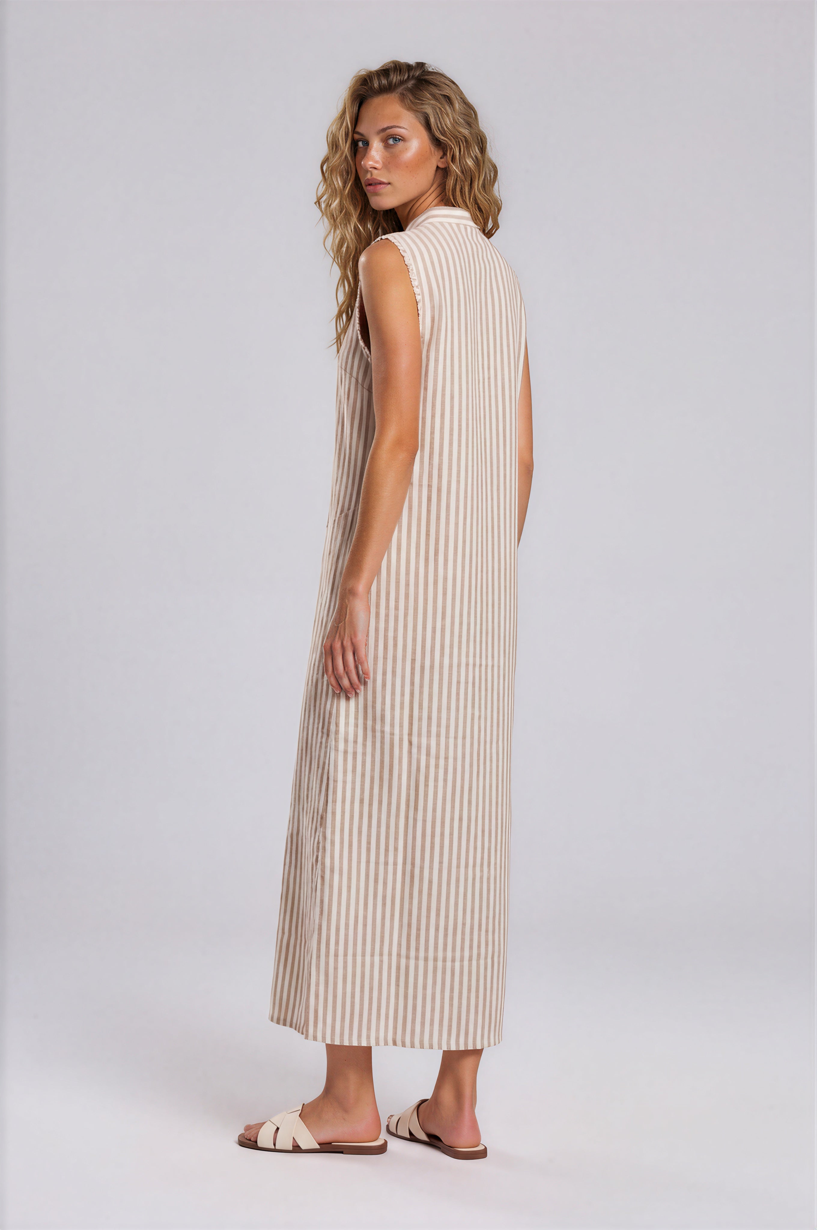 Pink Label - Beachwear Stripe Sand