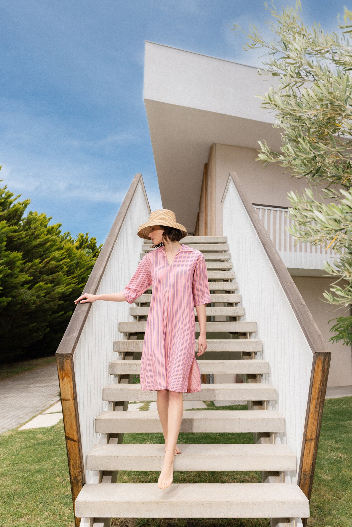 Pink Label - Beachwear Stripe Pink