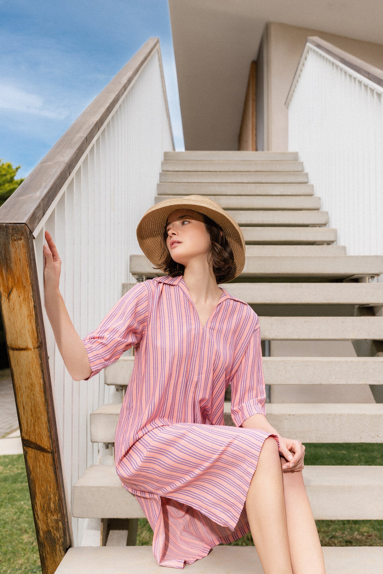 Pink Label - Beachwear Stripe Pink