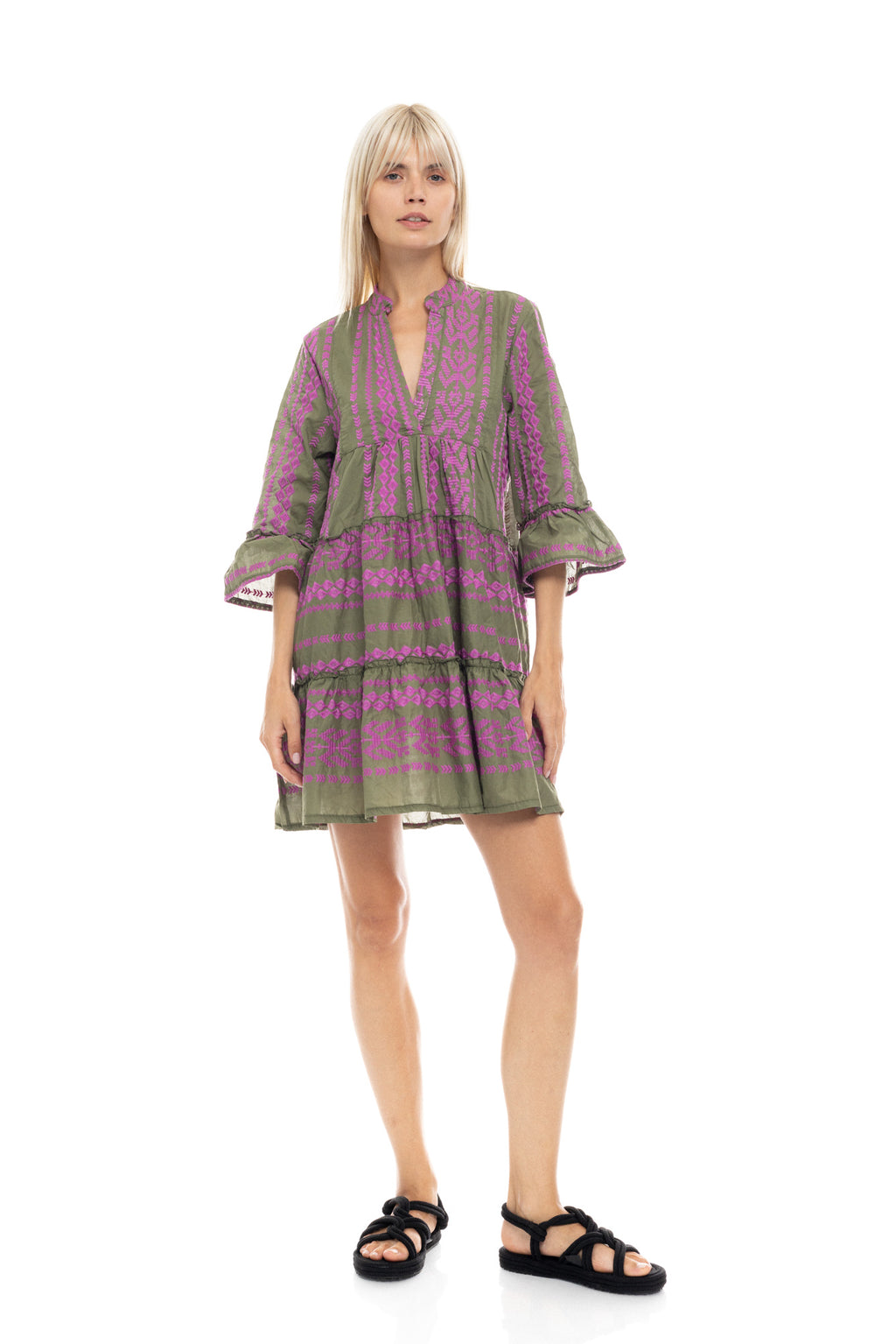 Pink Label - Beachwear Embrodery Magenta