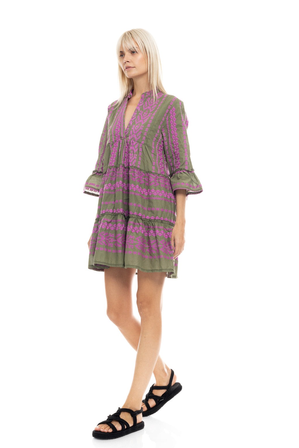 Pink Label - Beachwear Embrodery Magenta