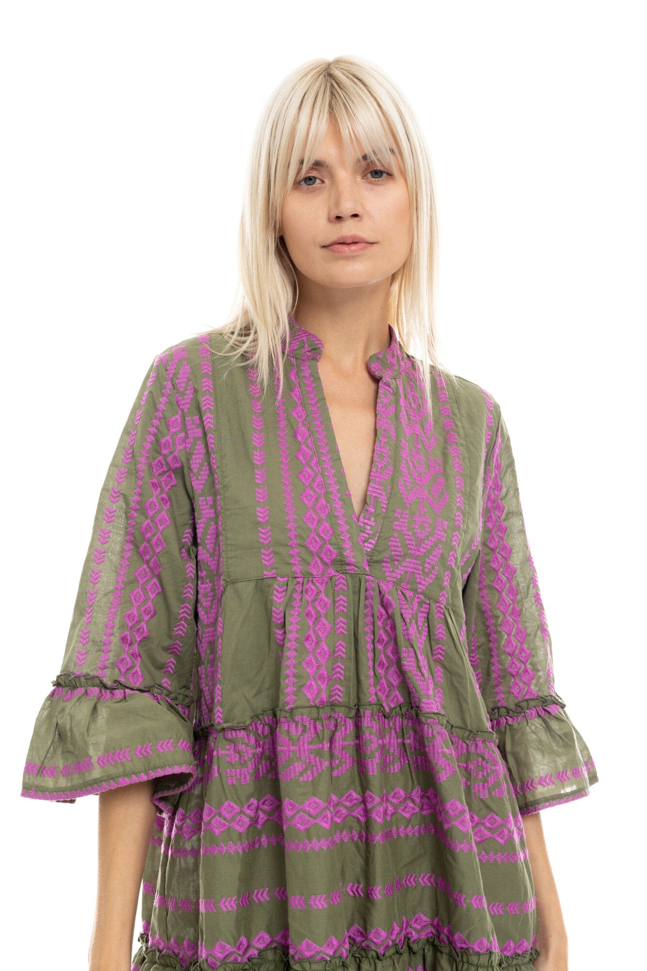 Pink Label - Beachwear Embrodery Magenta