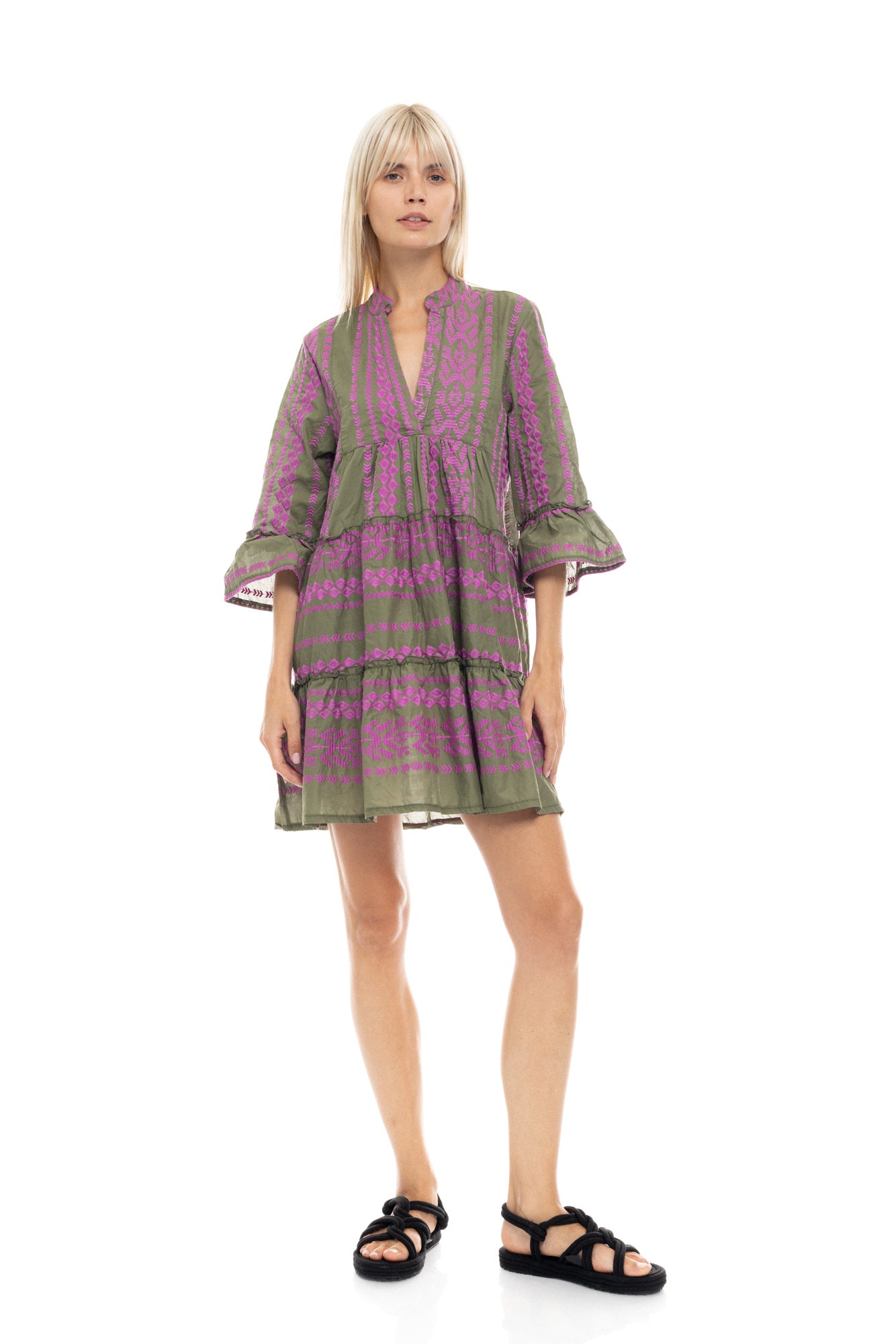 Pink Label - Beachwear Embrodery Magenta