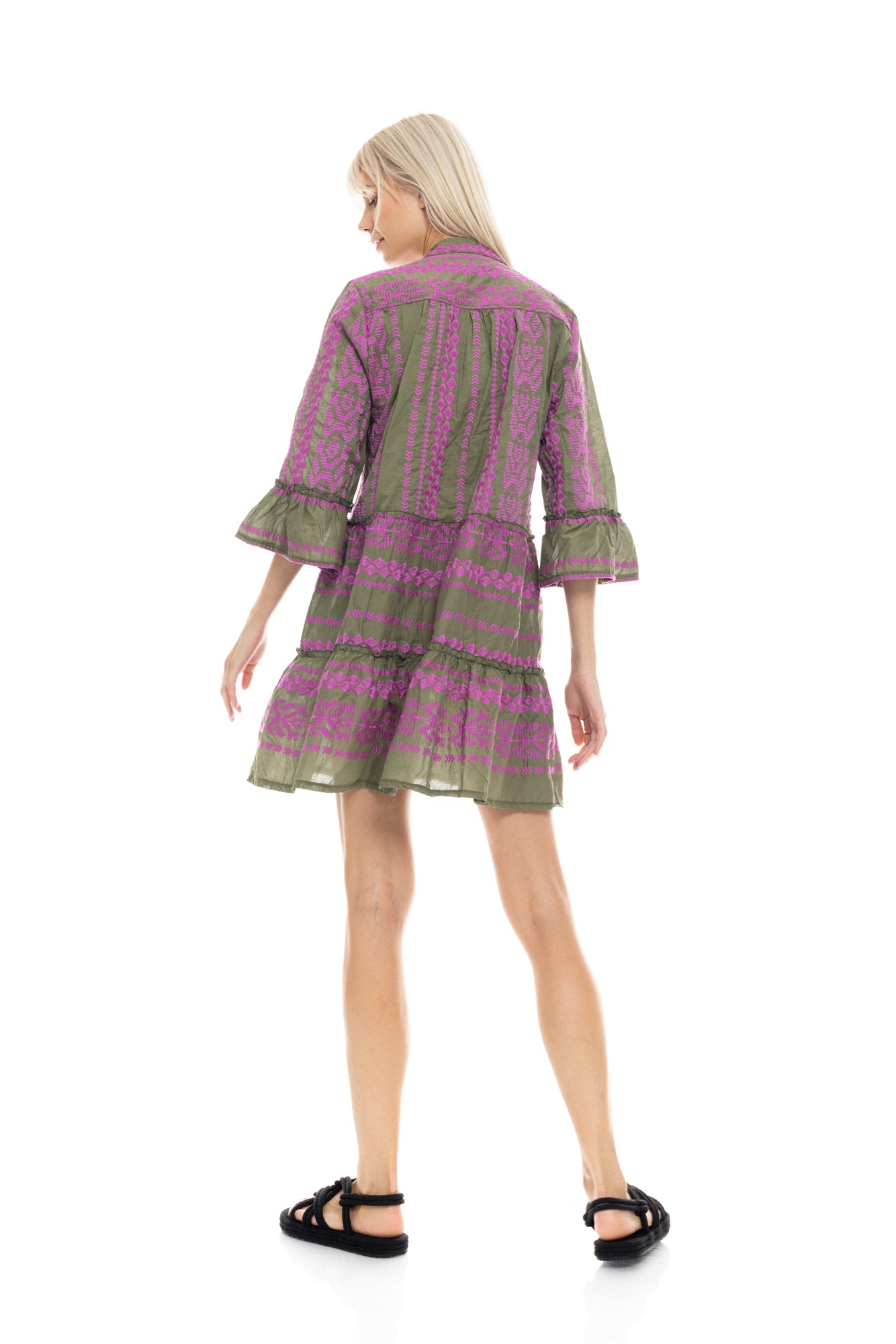 Pink Label - Beachwear Embrodery Magenta