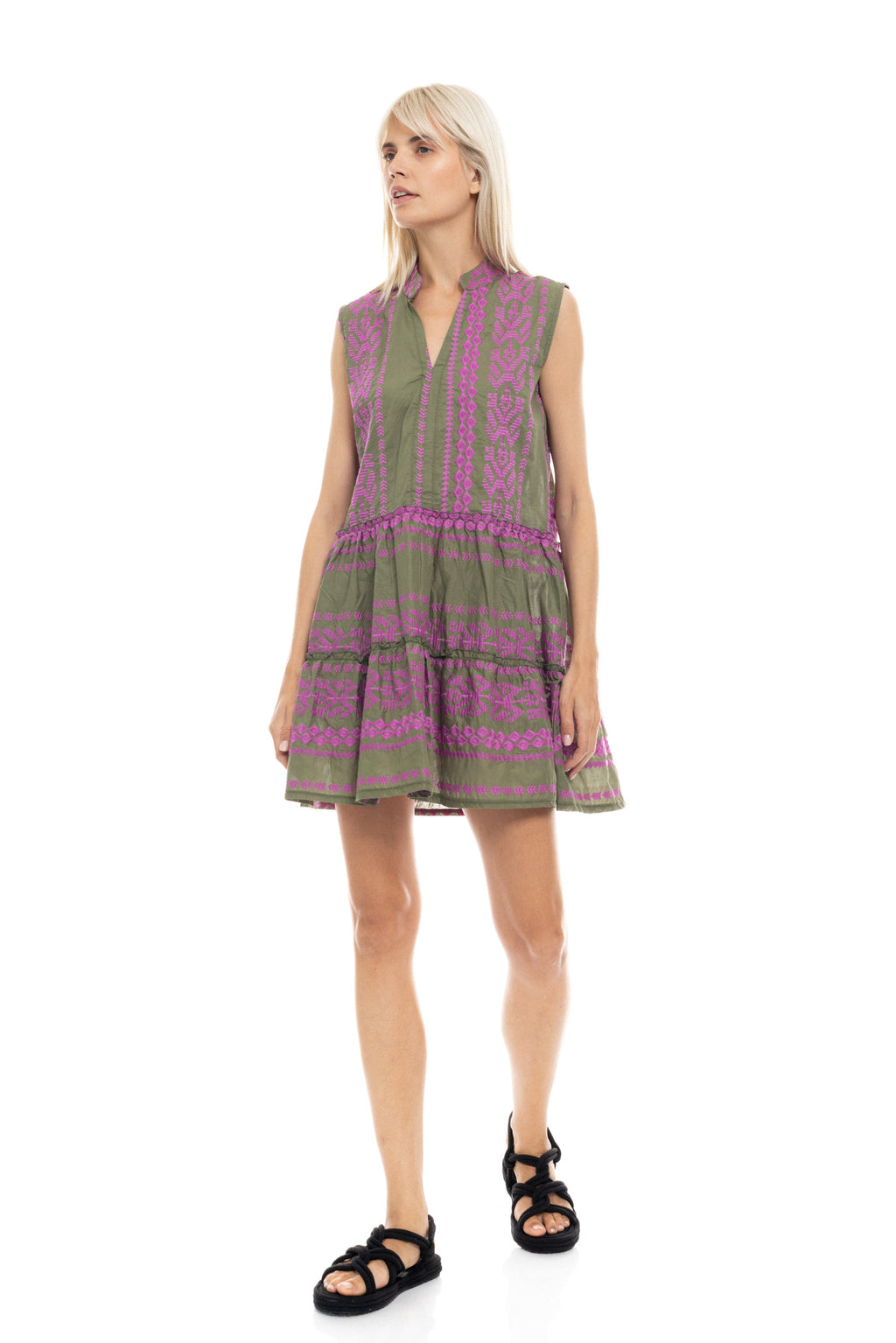 Pink Label - Beachwear Embrodery Magenta