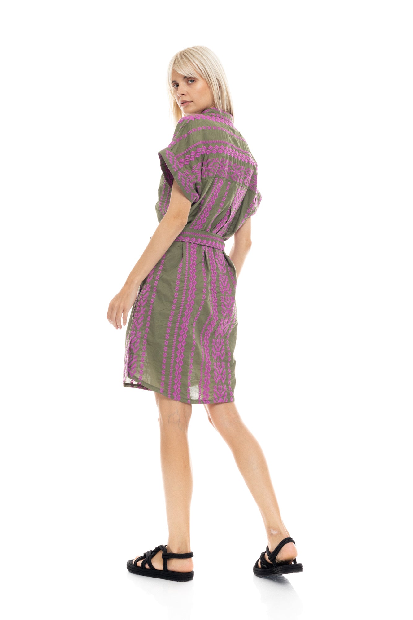 Pink Label - Beachwear Embrodery Magenta