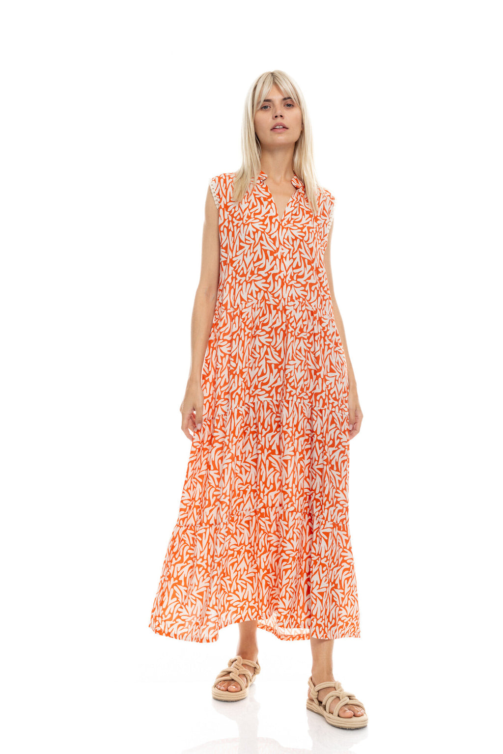 Pink Label - Beachwear Long Coral