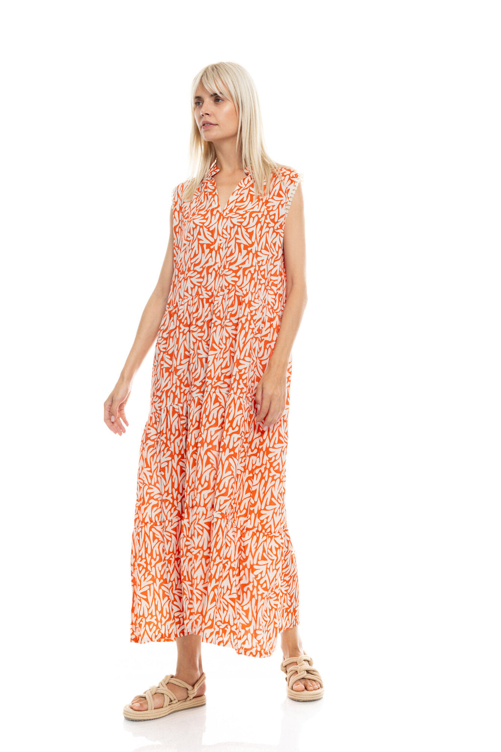 Pink Label - Beachwear Long Coral